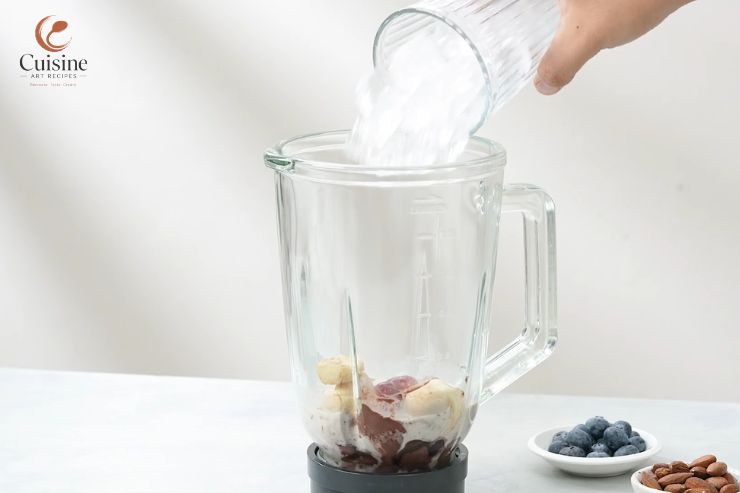 Add the crushed ice last