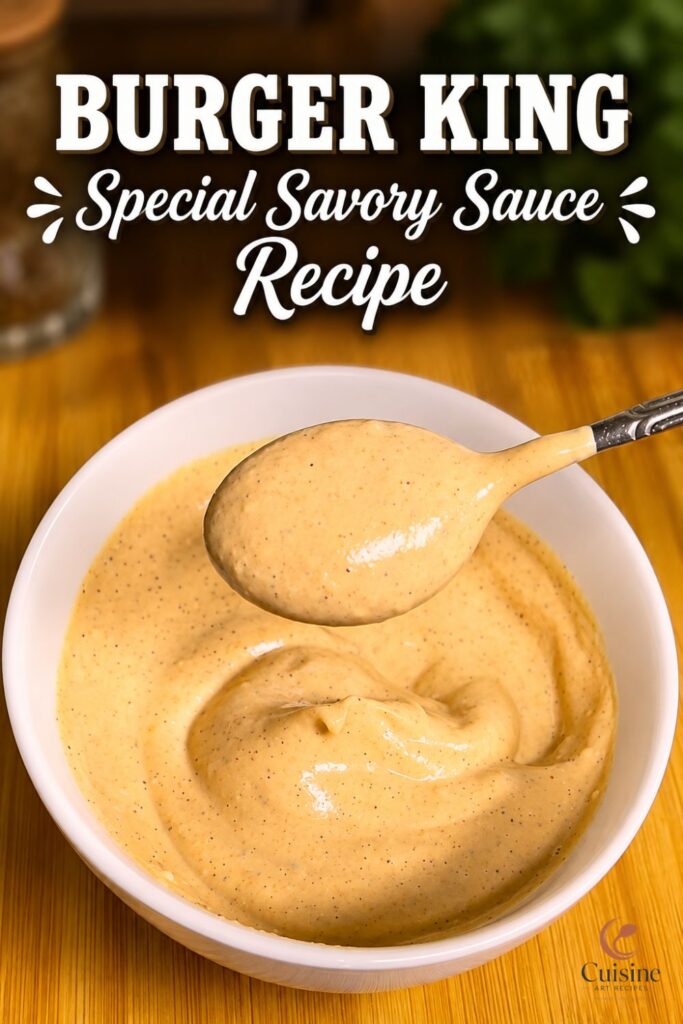 Burger King Special Savory Sauce