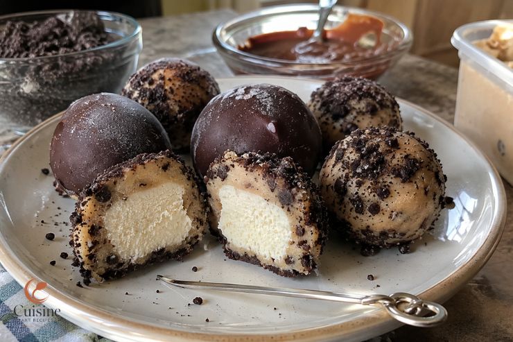 How to Serve Cookie Dough Gelato Bites