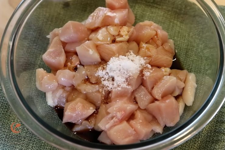 Cube and Marinate the Chicken