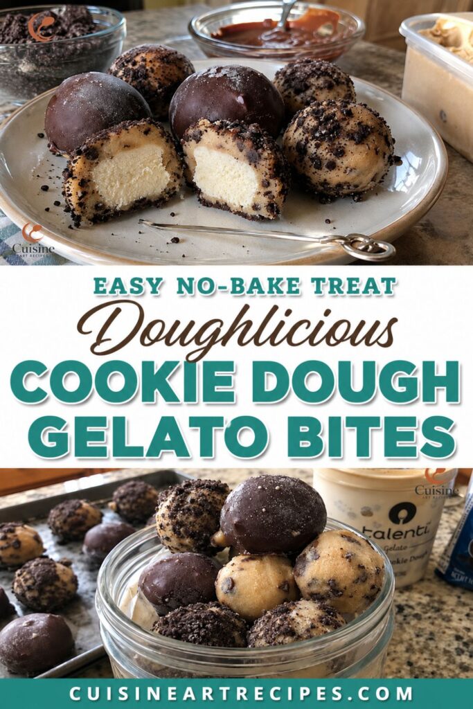 Doughlicious Cookie Dough Gelato Bites