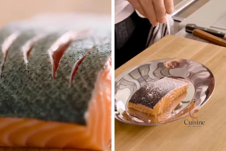 Score and Season the Salmon