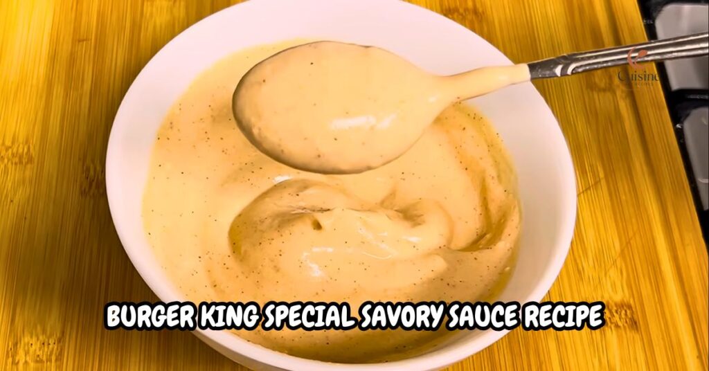 Burger King Special Savory Sauce Recipe
