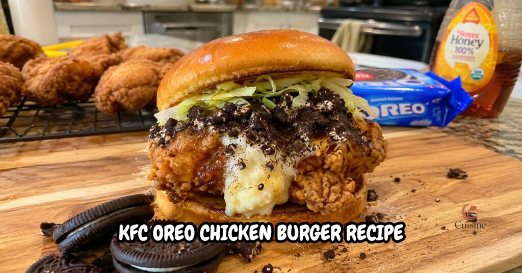 KFC Oreo Chicken Burger Recipe